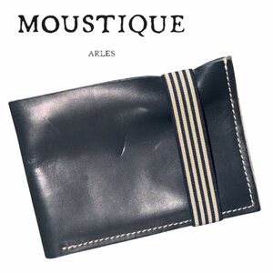 Moustique Arles Men’s Bifold Navy Blue Leather Wallet‎